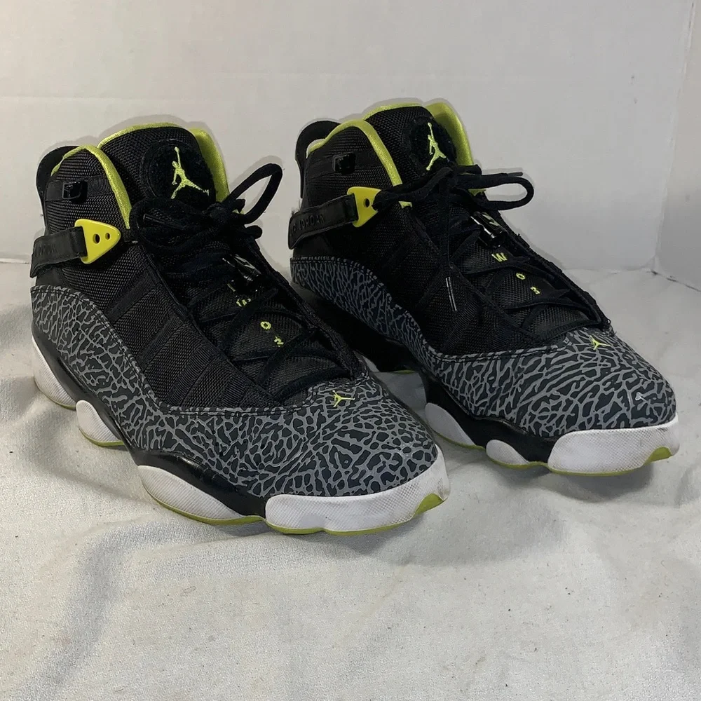 Air Jordan Men’s Jordan 6 Rings ‘Venom Green’ Sneakers